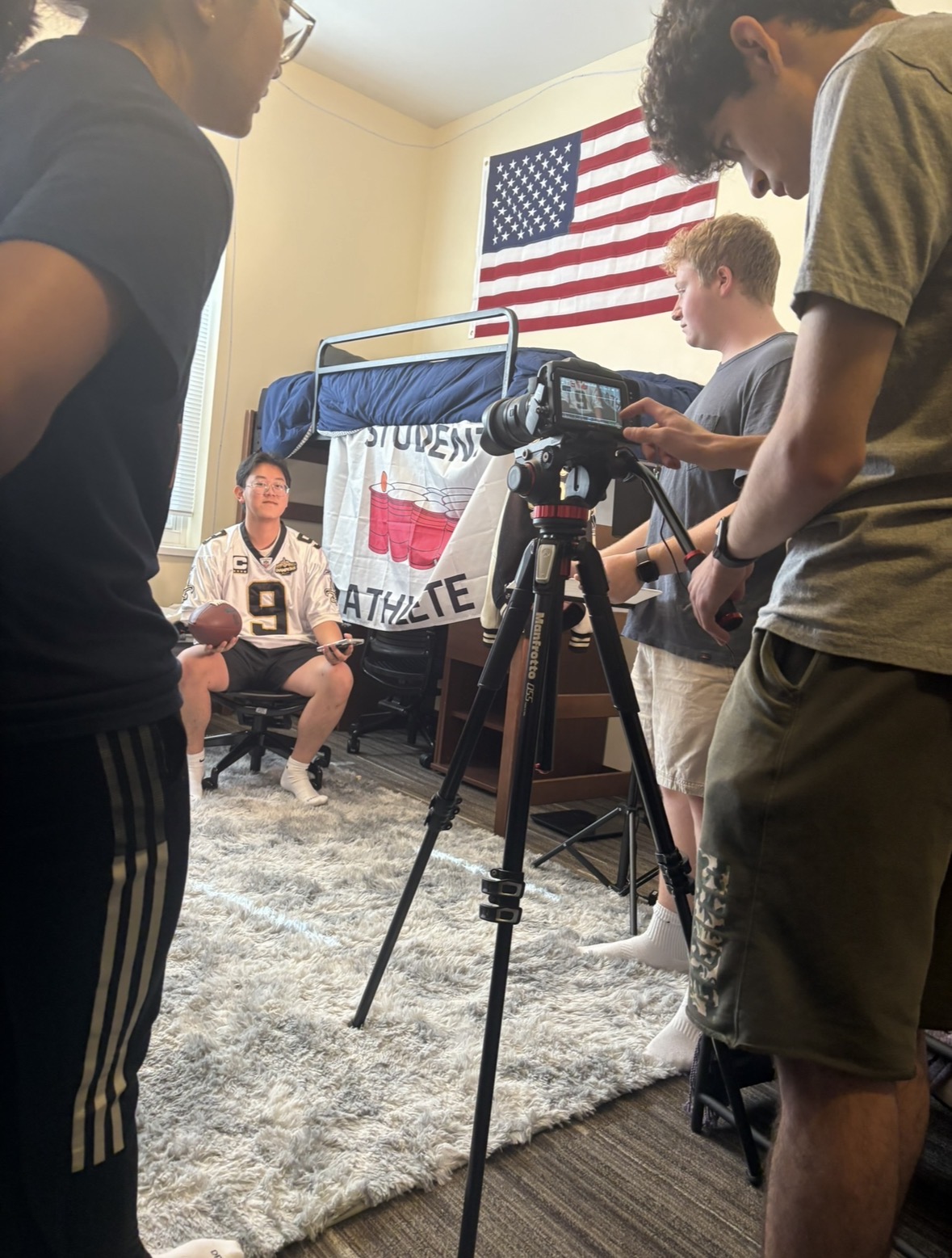 Emory Vision eTV crew filming a student production