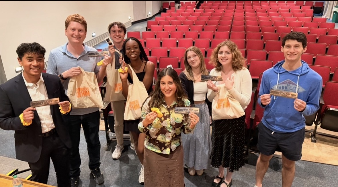 Emory Vision eTV members at a student film event