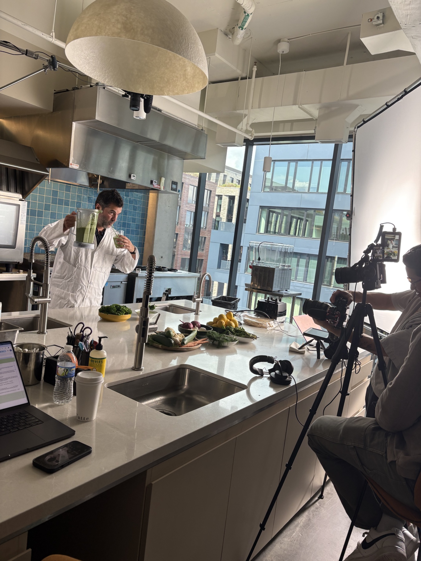 Behind the scenes on a Very Online Agency production